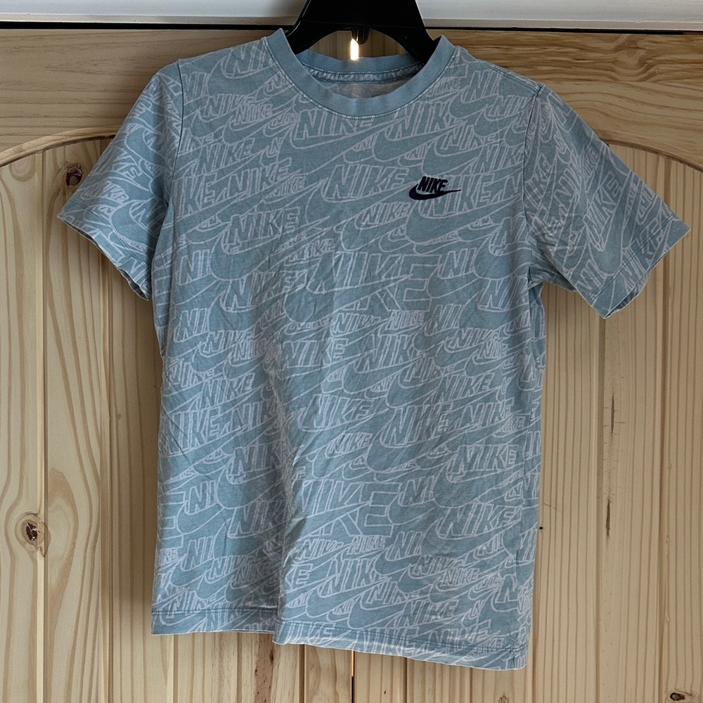 Nike Kids Light Blue Logo T-Shirt